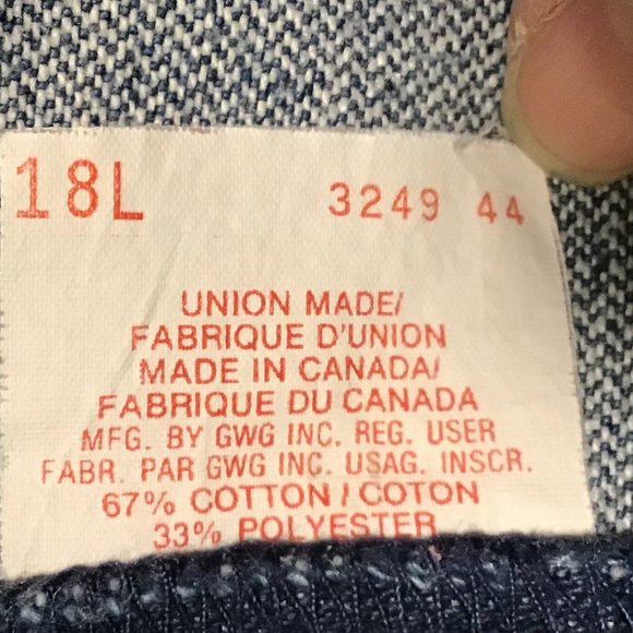 Vintage GWG High Waist Flare Leg Jeans Size 18L - Picture 9 of 10